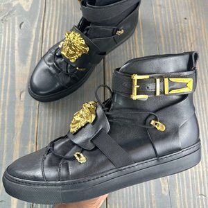 Versace Medusa Insignia Leather Sneakers